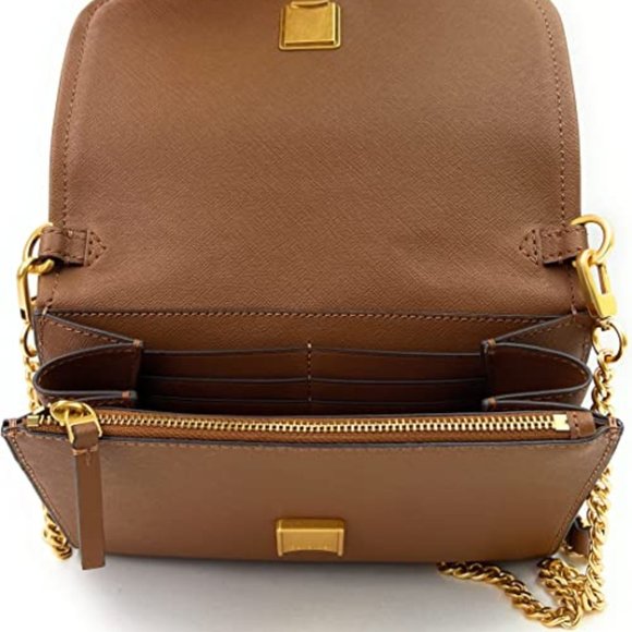 $328  Authentic New Tory Burch Emerson Chain Wallet Crossbody Shoulder Bag - Picture 6 of 7